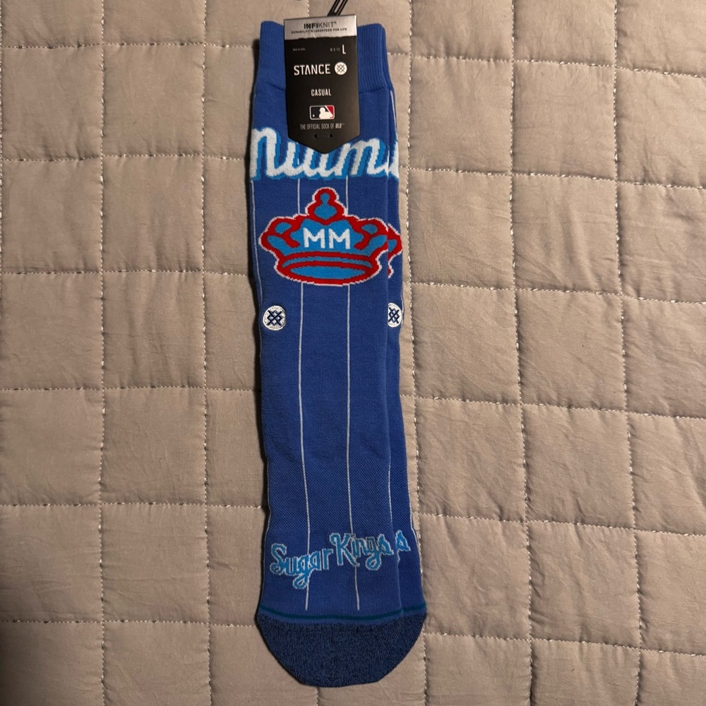 Stance Socks Miami Marlins MLB Baseball Men’s Socks Large